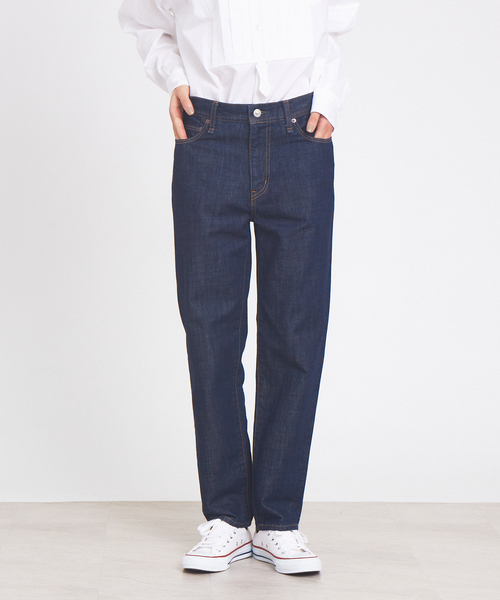 collex（コレックス）の「ボーイズライクデニムパンツ（デニムパンツ・レディース・ホワイト/ネイビー/ブルー・M/L/S）」の3枚目の写真