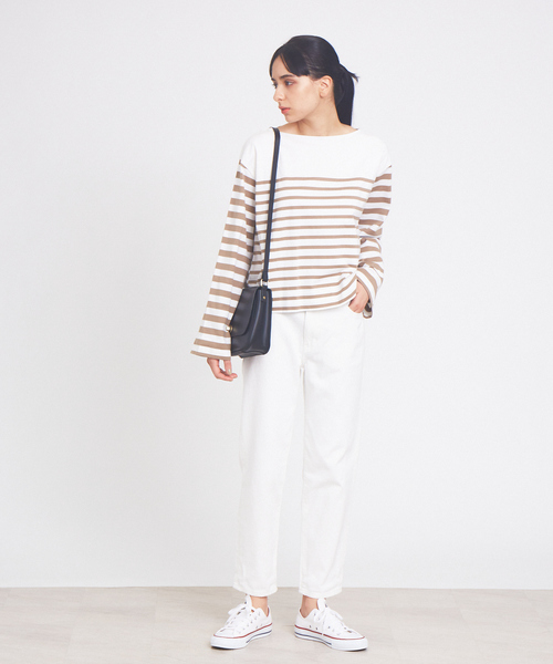 collex（コレックス）の「ボーイズライクデニムパンツ（デニムパンツ・レディース・ホワイト/ネイビー/ブルー・M/L/S）」の4枚目の写真