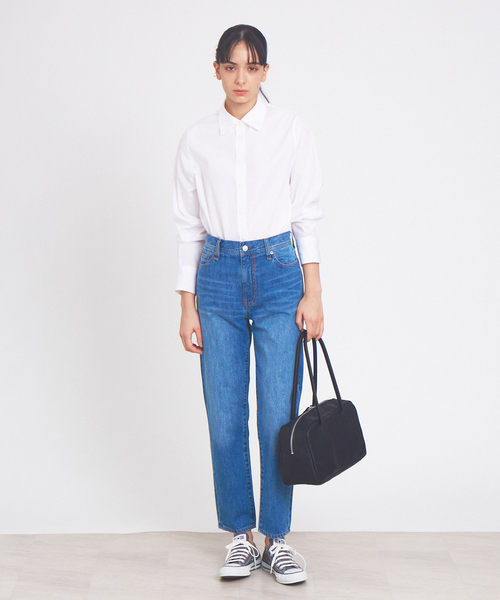 collex（コレックス）の「ボーイズライクデニムパンツ（デニムパンツ・レディース・ホワイト/ネイビー/ブルー・M/L/S）」の8枚目の写真