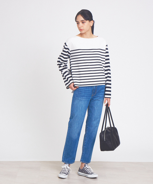 collex（コレックス）の「ボーイズライクデニムパンツ（デニムパンツ・レディース・ホワイト/ネイビー/ブルー・M/L/S）」の9枚目の写真