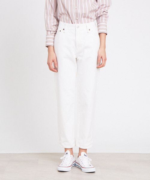 collex（コレックス）の「ボーイズライクデニムパンツ（デニムパンツ・レディース・ホワイト/ネイビー/ブルー・M/L/S）」の11枚目の写真