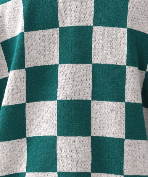 RAGEBLUE(レイジブルー)の「チェッカーフラッグニットクルー/268446(ニット/セーター・メンズ・ブラック/グリーン・MEDIUM/LARGE)」の15枚目の写真