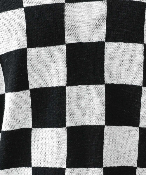 RAGEBLUE(レイジブルー)の「チェッカーフラッグニットクルー/268446(ニット/セーター・メンズ・ブラック/グリーン・MEDIUM/LARGE)」の17枚目の写真