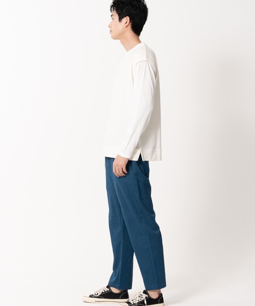 Blue Standard (ブルースタンダード)の「【BLUE STANDARD/ブルースタンダード】ブロックインレイフェイクベスト フェイクレイヤード ロンT&ベスト(Tシャツ/カットソー・メンズ・グレー/ブルー/アイボリー・MEDIUM/LARGE/X-LARGE)」の16枚目の写真
