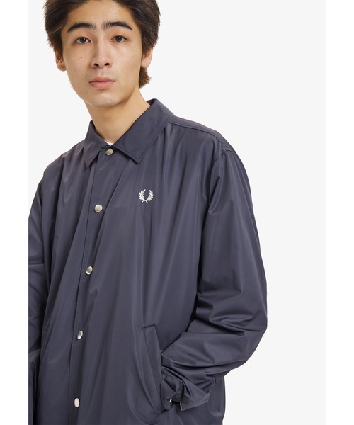 Fred Perry フレッドペリー　コーチジャケット　ネイビー 中古・古着通販】FRED PERRY (フレッドペリー) コーチジャケット