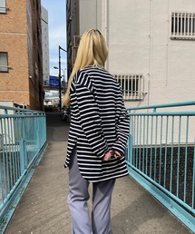 JUGLANS | ☆ 定番アイテム。オーバーサイズボーダープルオーバー S2607(Tシャツ/カットソー)