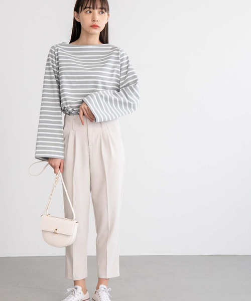 fifth（フィフス）の「ハイウエストテーパードパンツ（その他パンツ・レディース・ブラック/アイボリー・M/L/S）」の12枚目の写真