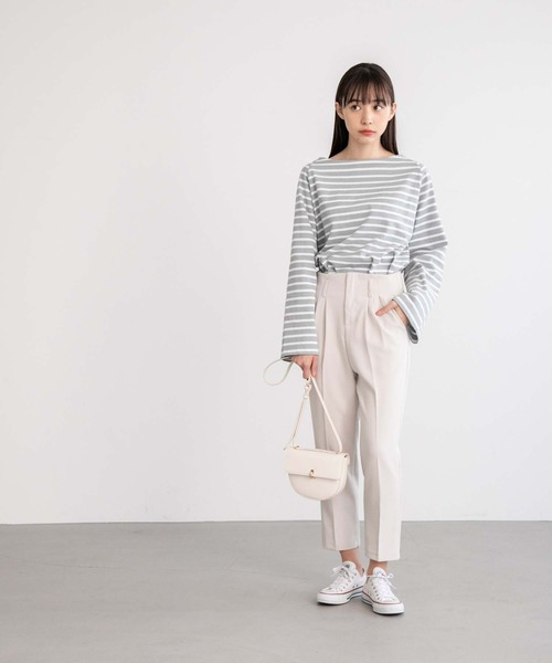 fifth（フィフス）の「ハイウエストテーパードパンツ（その他パンツ・レディース・ブラック/アイボリー・M/L/S）」の13枚目の写真