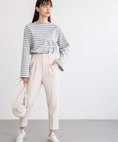 fifth（フィフス）の「ハイウエストテーパードパンツ（その他パンツ・レディース・ブラック/アイボリー・M/L/S）」の14枚目の写真