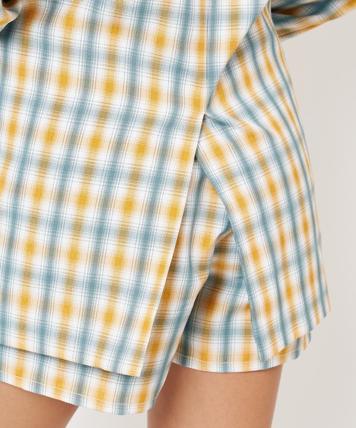 SPIRALGIRL(スパイラルガール)の「チェック柄ルーズジャケット(テーラードジャケット・レディース・イエロー系/ブラック系・FREE)」の12枚目の写真