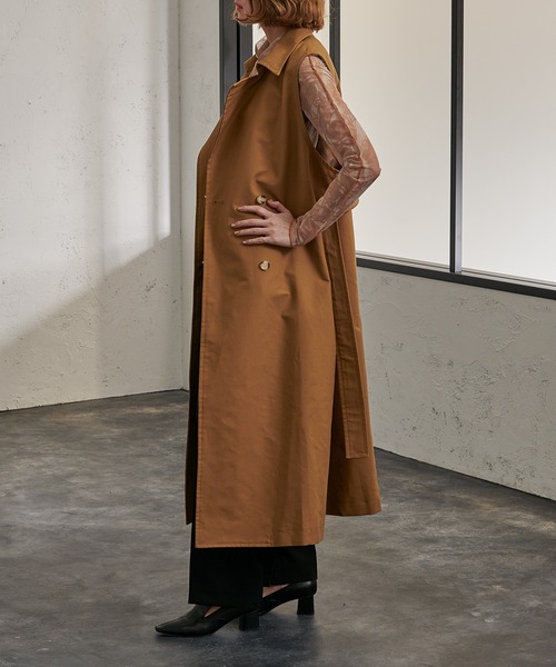 Ezick（エジック）の「４WAYトレンチコート（トレンチコート・レディース・ベージュ/ブラウン・FREE）」の3枚目の写真