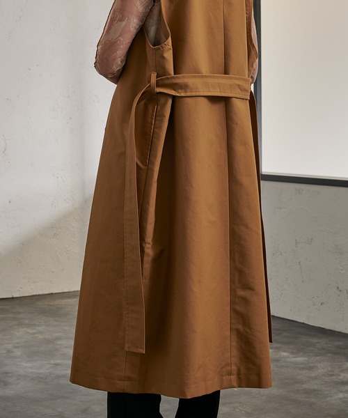 Ezick（エジック）の「４WAYトレンチコート（トレンチコート・レディース・ベージュ/ブラウン・FREE）」の8枚目の写真
