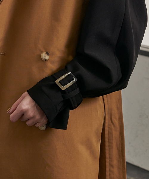 Ezick（エジック）の「４WAYトレンチコート（トレンチコート・レディース・ベージュ/ブラウン・FREE）」の4枚目の写真