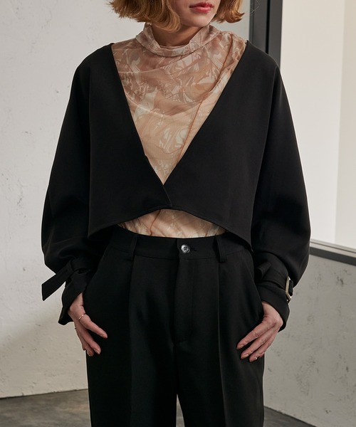 Ezick（エジック）の「４WAYトレンチコート（トレンチコート・レディース・ベージュ/ブラウン・FREE）」の14枚目の写真