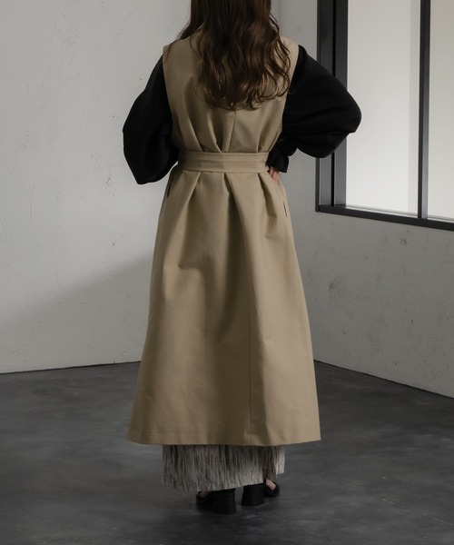 Ezick（エジック）の「４WAYトレンチコート（トレンチコート・レディース・ベージュ/ブラウン・FREE）」の21枚目の写真