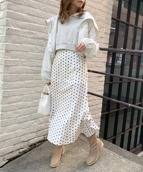 OLIVE des OLIVE（オリーブデオリーブ）の「ゆらゆらマーメイドスカート（スカート・レディース・ブラック/オフホワイト/ミント・FREE）」の19枚目の写真