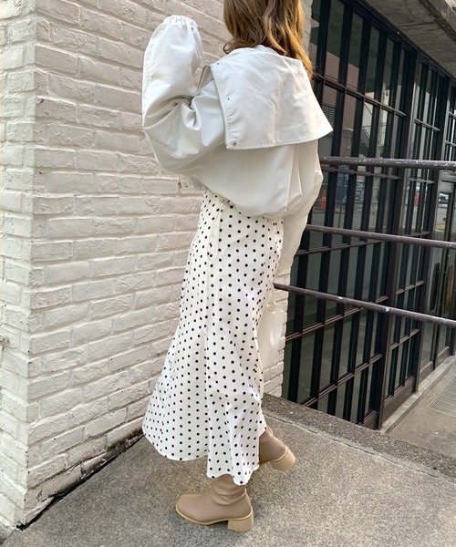 OLIVE des OLIVE（オリーブデオリーブ）の「ゆらゆらマーメイドスカート（スカート・レディース・ブラック/オフホワイト/ミント・FREE）」の7枚目の写真