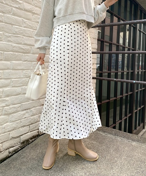 OLIVE des OLIVE（オリーブデオリーブ）の「ゆらゆらマーメイドスカート（スカート・レディース・ブラック/オフホワイト/ミント・FREE）」の4枚目の写真