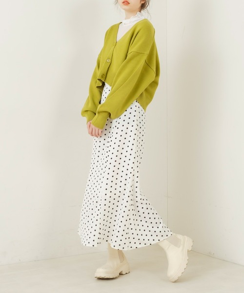 OLIVE des OLIVE（オリーブデオリーブ）の「ゆらゆらマーメイドスカート（スカート・レディース・ブラック/オフホワイト/ミント・FREE）」の15枚目の写真