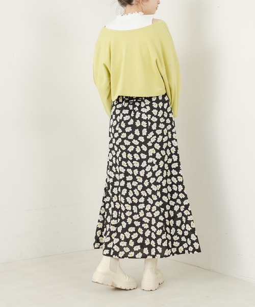 OLIVE des OLIVE（オリーブデオリーブ）の「ゆらゆらマーメイドスカート（スカート・レディース・ブラック/オフホワイト/ミント・FREE）」の5枚目の写真