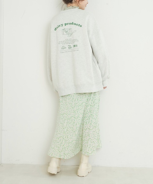 OLIVE des OLIVE（オリーブデオリーブ）の「ゆらゆらマーメイドスカート（スカート・レディース・ブラック/オフホワイト/ミント・FREE）」の9枚目の写真