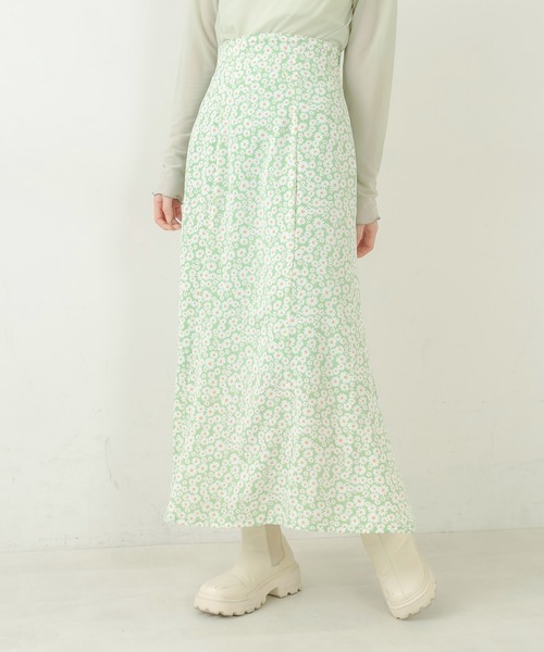 OLIVE des OLIVE（オリーブデオリーブ）の「ゆらゆらマーメイドスカート（スカート・レディース・ブラック/オフホワイト/ミント・FREE）」の17枚目の写真