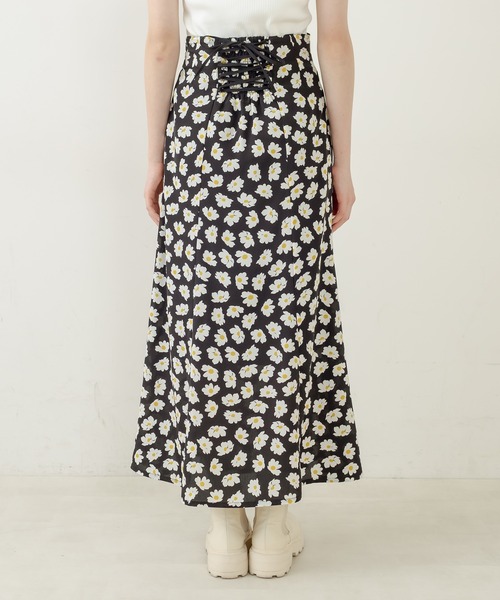 OLIVE des OLIVE（オリーブデオリーブ）の「ゆらゆらマーメイドスカート（スカート・レディース・ブラック/オフホワイト/ミント・FREE）」の6枚目の写真