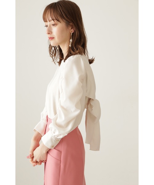 JILL STUART(ジルスチュアート)の「◆ダランカットソー(Tシャツ/カットソー・レディース・ブラック/ベージュ・FREE)」の7枚目の写真