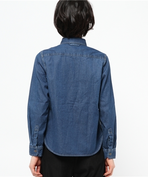 OUTLET（アウトレット）の「【CIAOPANIC TYPY】デニムシャツ（シャツ/ブラウス・レディース・ブルー/ネイビー・SMALL/MEDIUM）」の5枚目の写真