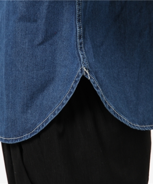 OUTLET（アウトレット）の「【CIAOPANIC TYPY】デニムシャツ（シャツ/ブラウス・レディース・ブルー/ネイビー・SMALL/MEDIUM）」の9枚目の写真