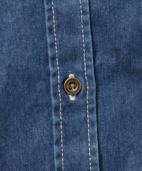 OUTLET（アウトレット）の「【CIAOPANIC TYPY】デニムシャツ（シャツ/ブラウス・レディース・ブルー/ネイビー・SMALL/MEDIUM）」の10枚目の写真