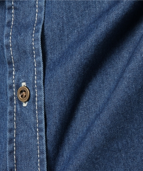 OUTLET（アウトレット）の「【CIAOPANIC TYPY】デニムシャツ（シャツ/ブラウス・レディース・ブルー/ネイビー・SMALL/MEDIUM）」の11枚目の写真