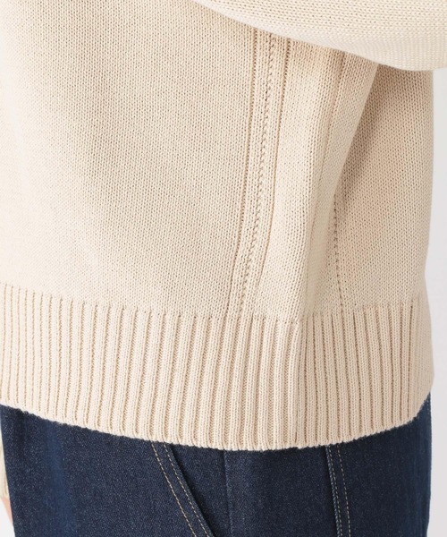 studio CLIP（スタディオクリップ）の「5ゲージアウトリンキングニットプルオーバー（ニット/セーター・レディース・オフホワイト/ピンク・FREE）」の15枚目の写真