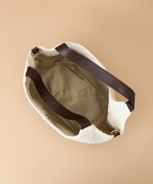 Samantha Thavasa（サマンサタバサ）の「Pomme d'espoir ポムディスポワール メッシュバルーントートバッグ 小サイズ（トートバッグ・レディース・ブラック/ホワイト/アイボリー・FREE）」の6枚目の写真