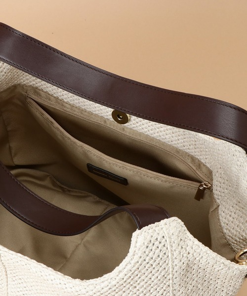 Samantha Thavasa（サマンサタバサ）の「Pomme d'espoir ポムディスポワール メッシュバルーントートバッグ 小サイズ（トートバッグ・レディース・ブラック/ホワイト/アイボリー・FREE）」の7枚目の写真