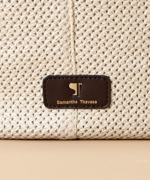 Samantha Thavasa（サマンサタバサ）の「Pomme d'espoir ポムディスポワール メッシュバルーントートバッグ 小サイズ（トートバッグ・レディース・ブラック/ホワイト/アイボリー・FREE）」の8枚目の写真