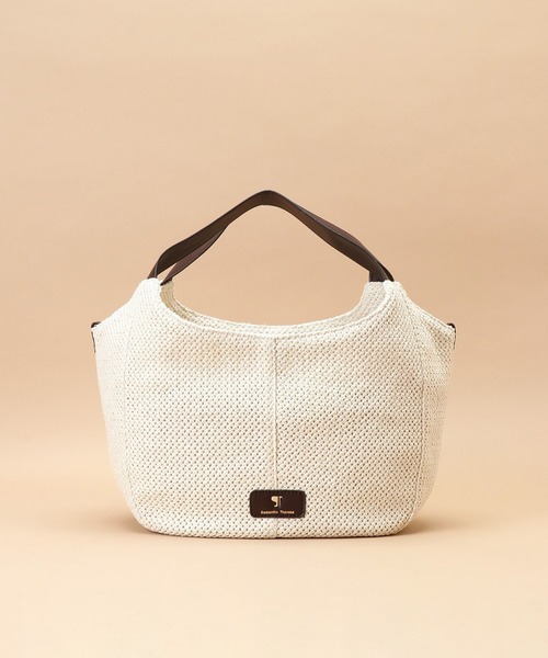 Samantha Thavasa（サマンサタバサ）の「Pomme d'espoir ポムディスポワール メッシュバルーントートバッグ 小サイズ（トートバッグ・レディース・ブラック/ホワイト/アイボリー・FREE）」の21枚目の写真