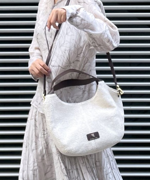 Samantha Thavasa（サマンサタバサ）の「Pomme d'espoir ポムディスポワール メッシュバルーントートバッグ 小サイズ（トートバッグ・レディース・ブラック/ホワイト/アイボリー・FREE）」の22枚目の写真