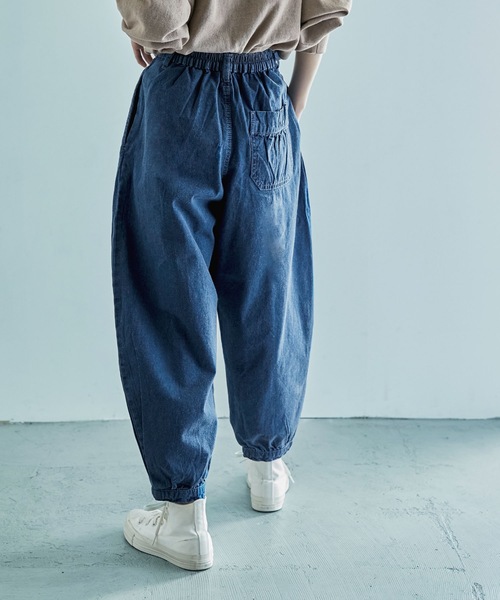 Fashion Letter（ファッションレター）の「ルーズシルエットアラジンデニムパンツ（デニムパンツ・レディース・ブルー/ワンウォッシュ・M/L/LL/3L/4L）」の7枚目の写真