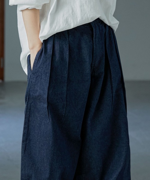 Fashion Letter（ファッションレター）の「ルーズシルエットアラジンデニムパンツ（デニムパンツ・レディース・ブルー/ワンウォッシュ・M/L/LL/3L/4L）」の12枚目の写真