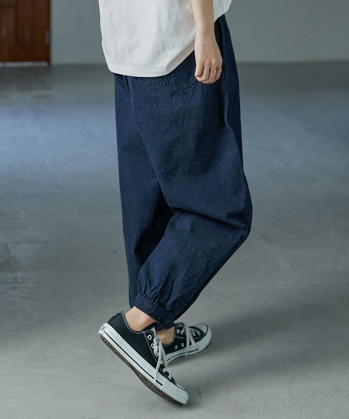 Fashion Letter（ファッションレター）の「ルーズシルエットアラジンデニムパンツ（デニムパンツ・レディース・ブルー/ワンウォッシュ・M/L/LL/3L/4L）」の14枚目の写真