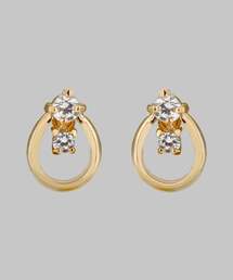ビジュードロップラインピアス