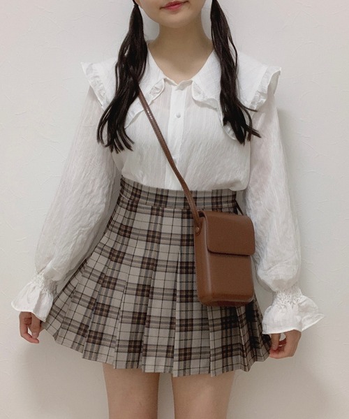 Cham.（チャム）の「レトロミニポシェット（ショルダーバッグ・レディース・ホワイト/ブラック/ブラウン・F）」の10枚目の写真