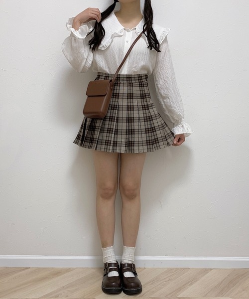 Cham.（チャム）の「レトロミニポシェット（ショルダーバッグ・レディース・ホワイト/ブラック/ブラウン・F）」の11枚目の写真