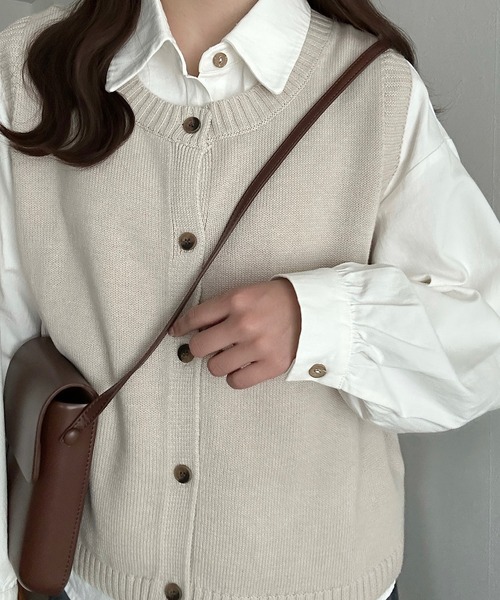 Cham.（チャム）の「レトロミニポシェット（ショルダーバッグ・レディース・ホワイト/ブラック/ブラウン・F）」の19枚目の写真