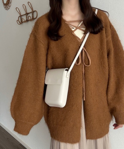 Cham.（チャム）の「レトロミニポシェット（ショルダーバッグ・レディース・ホワイト/ブラック/ブラウン・F）」の21枚目の写真