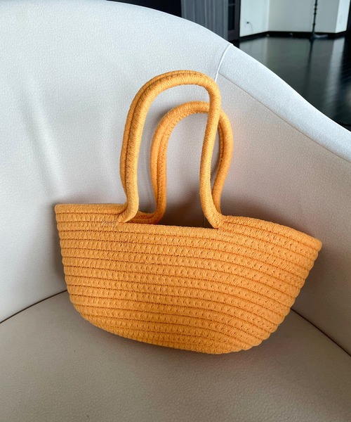 Opinion korean town(オピニオン コリアン タウン)の「Fabric mini tote bag(ハンドバッグ・レディース・ブルー/レッド/イエロー/パープル・FREE)」の3枚目の写真