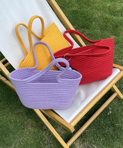 Opinion korean town(オピニオン コリアン タウン)の「Fabric mini tote bag(ハンドバッグ・レディース・ブルー/レッド/イエロー/パープル・FREE)」の20枚目の写真