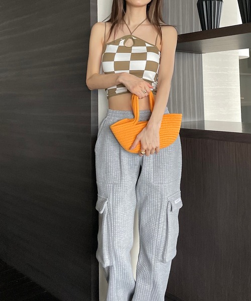 Opinion korean town(オピニオン コリアン タウン)の「Fabric mini tote bag(ハンドバッグ・レディース・ブルー/レッド/イエロー/パープル・FREE)」の7枚目の写真