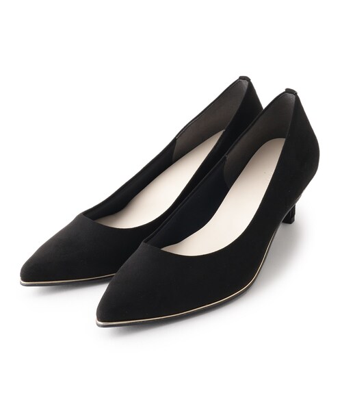 DRESKIP（ドレスキップ）の「◆【撥水】ゴールドライン5cmパンプス【靴のまち神戸で作りました】（パンプス・レディース・ブラック/マスタード/サンドベージュ/ピンク系/ライトブルー/グリーン系5/ピンク系1・25/30/35/40/45/50）」の2枚目の写真